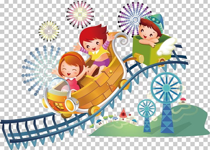 Roller Coaster Amusement Park PNG, Clipart, Area, Cartoon, Child, Children, Crazy Animal Emojis Free PNG Download