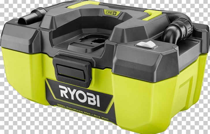 Ryobi 18-Volt ONE+ 6 Gal. Cordless Wet/Dry Vacuum (Bare-Tool) Vacuum Cleaner Ryobi 18-Volt One+ Super Charger With Lithium-Ion Compact Battery PNG, Clipart, Augers, Cleaning, Cordless, Hardware, Home Depot Free PNG Download
