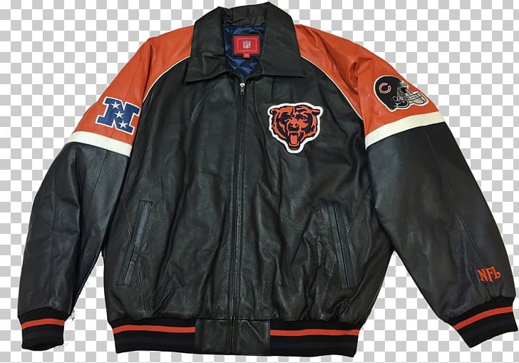 Textile Leather Jacket Outerwear PNG, Clipart, Black, Black M, Brand, Chicago Bears, Clothing Free PNG Download