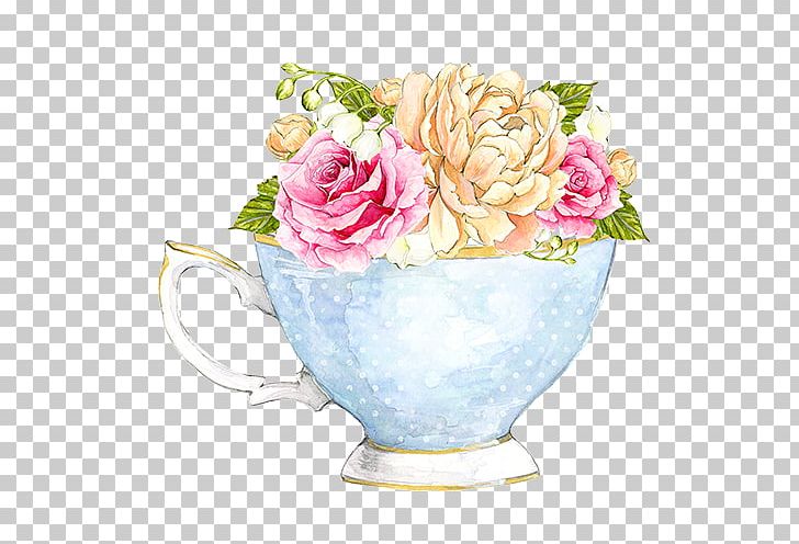 Teacake Coffee Watercolor Painting PNG, Clipart, Cof, Coffee Cup, Cup, Cut Flowers, Dishware Free PNG Download
