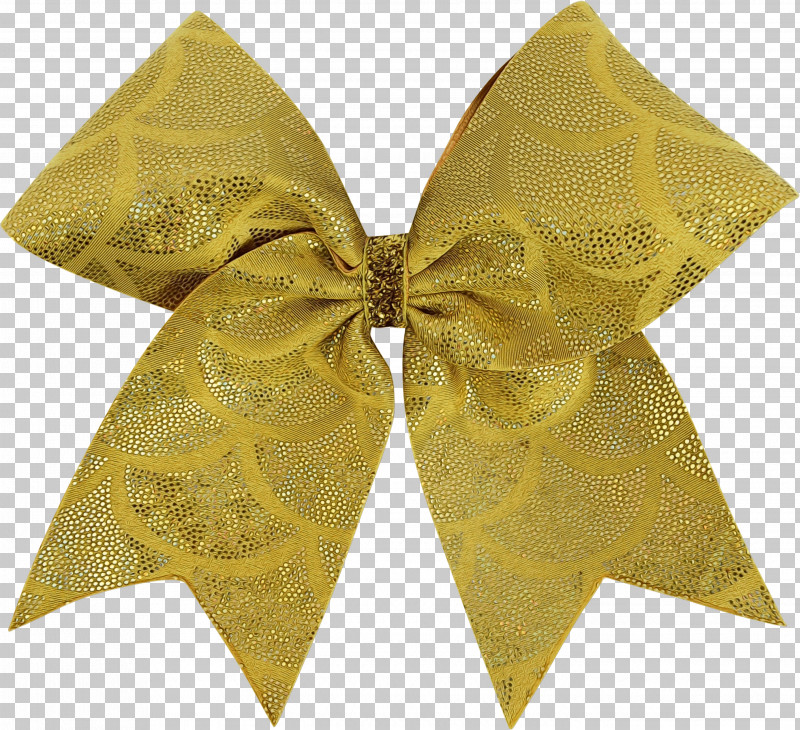 Yellow Ribbon Gold Paper PNG, Clipart, Gold, Paint, Paper, Ribbon, Watercolor Free PNG Download