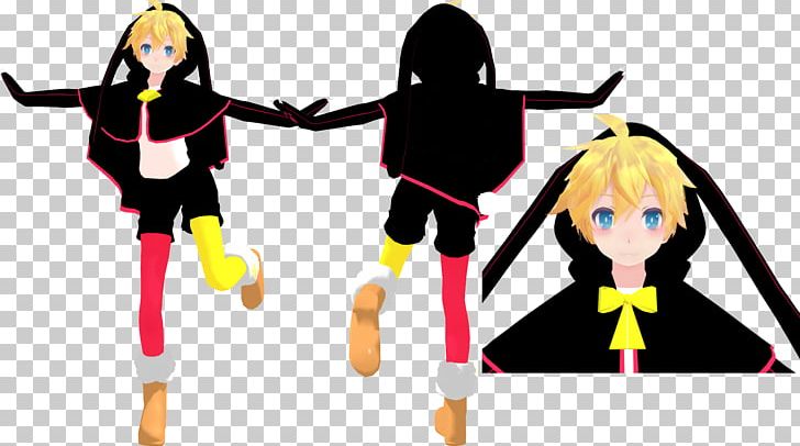 Kagamine Rin/Len Hatsune Miku MikuMikuDance PNG, Clipart, Aerials, Art, Cartoon, Clothing, Costume Free PNG Download