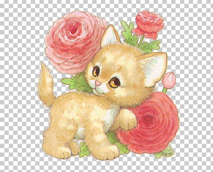 Kitten Cat Painting Art PNG, Clipart, Carnivoran, Cat Like Mammal, Cuteness, Cut Flowers, Decoupage Free PNG Download