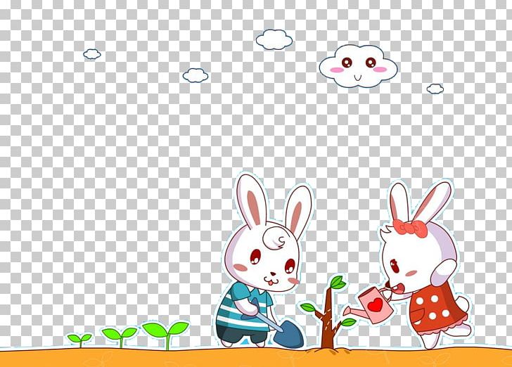 Rabbit Easter Bunny Leporids PNG, Clipart, Animal, Animals, Area, Art, Boy Cartoon Free PNG Download