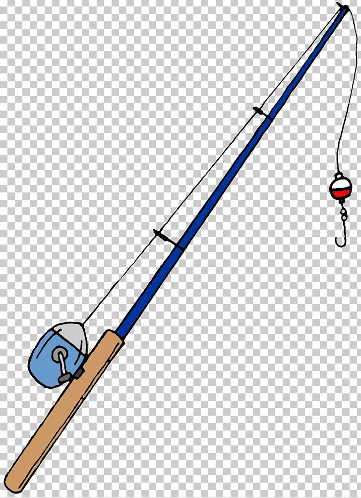 Cartoon Fishing Rod With Worm