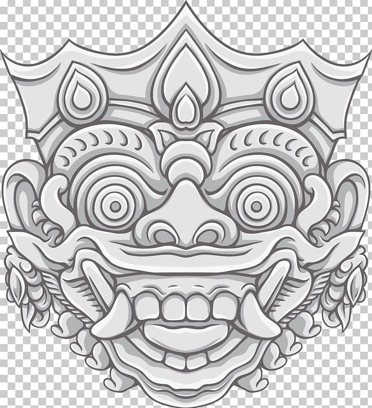 Bali Demon Line Art Illustration PNG, Clipart, Area, Art, Artwork, Avatar, Creative Background Free PNG Download