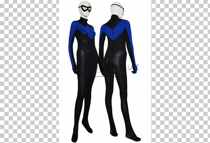 Nightwing Zentai Halloween Costume Suit PNG, Clipart, Batman Arkham, Blue, Catsuit, Clothing, Coat Free PNG Download