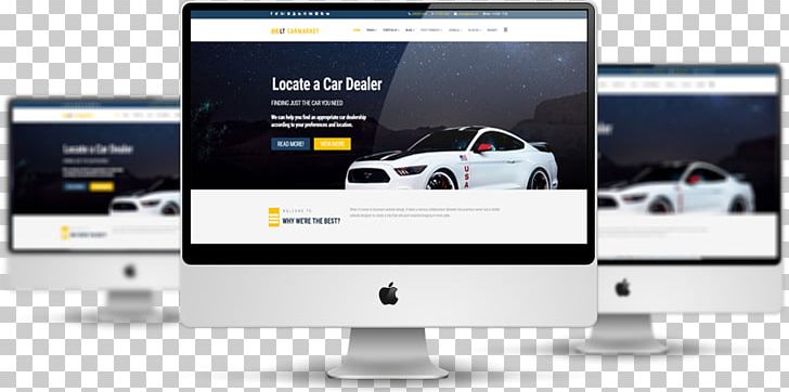 Car Dealership Responsive Web Design Web Development Mockup PNG, Clipart, Bootstrap, Car, Car Dealership, Computer Monitor Accessory, Display Advertising Free PNG Download