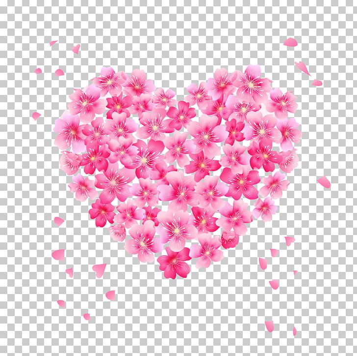 Flower Heart Graphics Rose PNG, Clipart, Blossom, Cherry Blossom, Computer Wallpaper, Curtain, Douchegordijn Free PNG Download