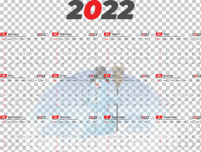 2022 Printable Yearly Calendar 2022 Calendar PNG, Clipart, Calendar System, Project, Royaltyfree, Template, Text Free PNG Download