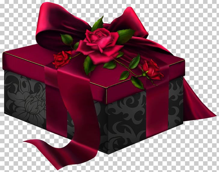 Box Gift Rosaceae Rectangle PNG, Clipart, Birthday, Black Rose, Blue, Box, Christmas Free PNG Download