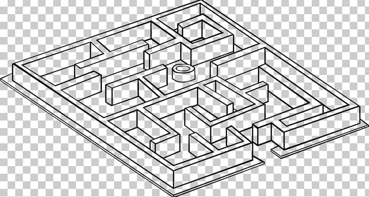 Maze Labyrinth PNG Clipart Angle Area Art Black And White