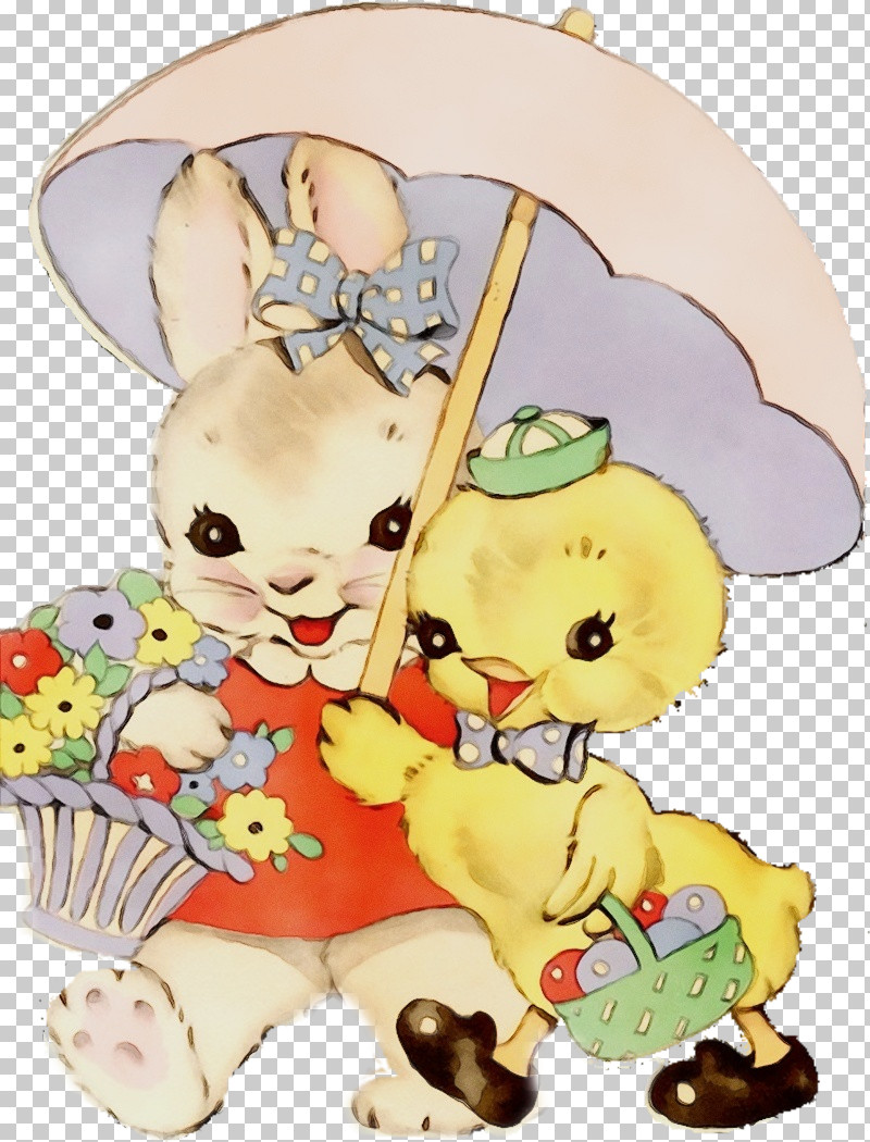 Easter Bunny PNG, Clipart, Animal Figure, Cartoon, Easter Bunny, Paint, Rabbit Free PNG Download