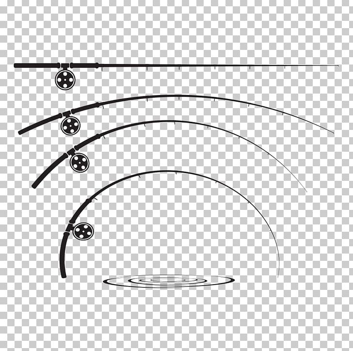 Fishing Rod PNG, Clipart, Adobe Illustrator, Black, Black And White, Blue Curve, Circle Free PNG Download