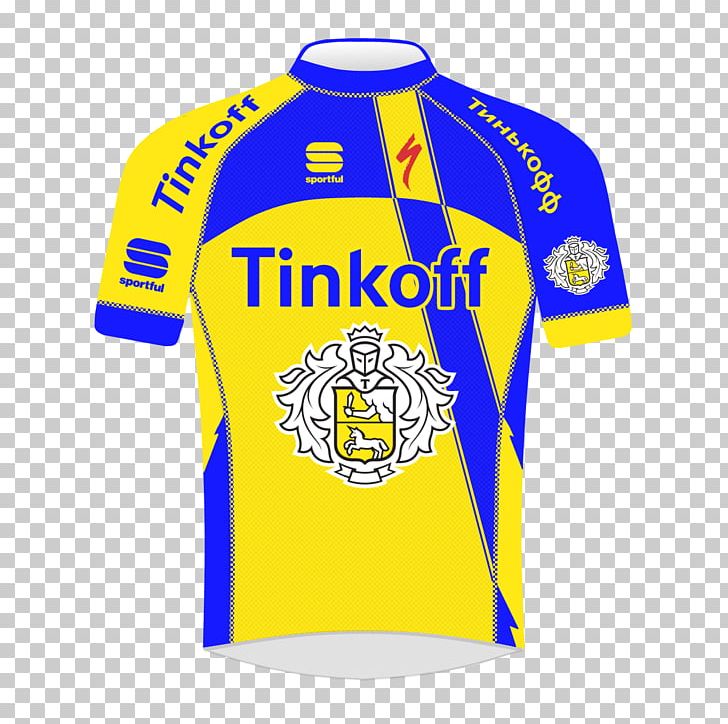 Sports Fan Jersey Tinkoff Brewery T-shirt Logo PNG, Clipart, Active Shirt, Area, Blue, Brand, Clothing Free PNG Download