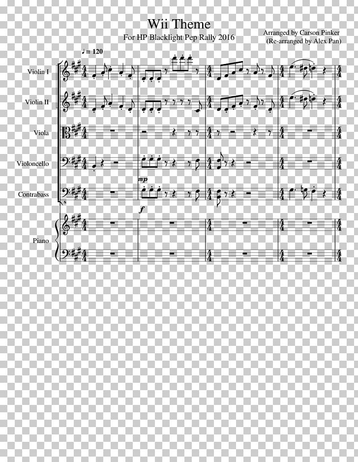 Wii Music Sheet Music Violin Trumpet Piano Png Clipart Angle