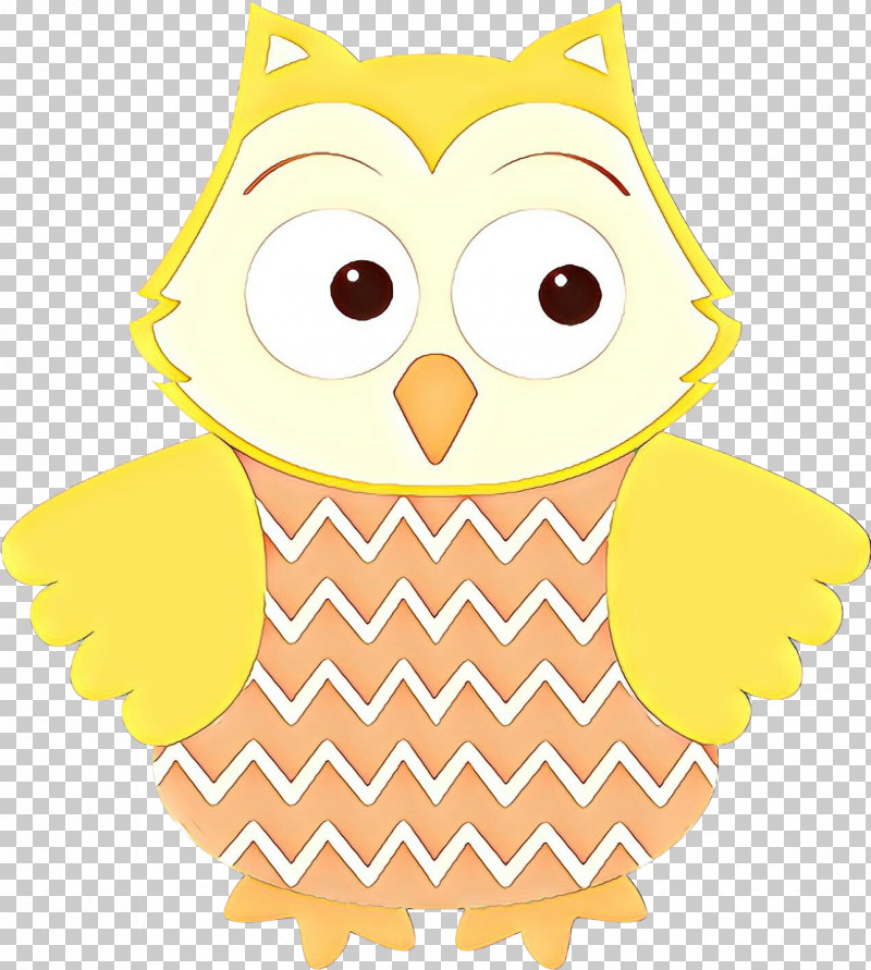 Owl Yellow Cartoon Bird Bird Of Prey PNG, Clipart, Bird, Bird Of Prey, Cartoon, Owl, Yellow Free PNG Download
