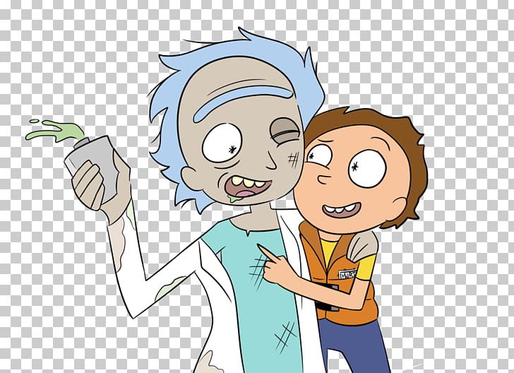 Marty McFly Rick Sanchez Morty Smith Homo Sapiens Adult Swim PNG, Clipart, Area, Arm, Boy, Cartoon, Child Free PNG Download