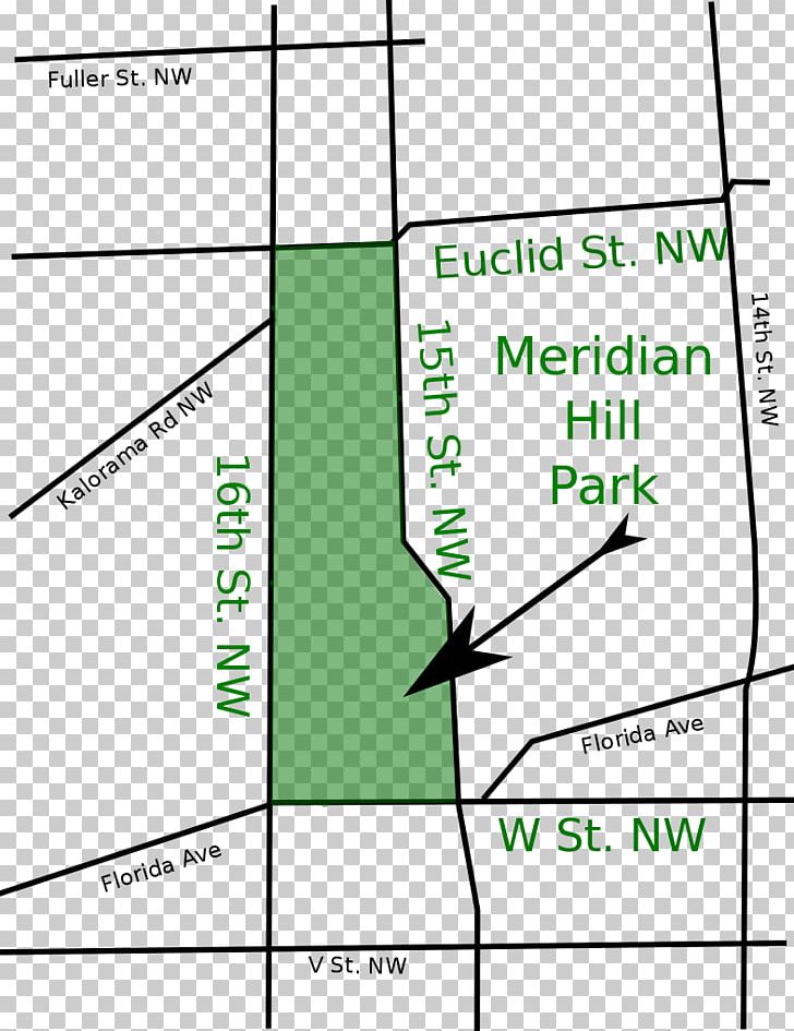 Meridian Hill Park Joan Of Arc Urban Park Map PNG, Clipart, Angle, Area, Degree, Diagram, Green Free PNG Download