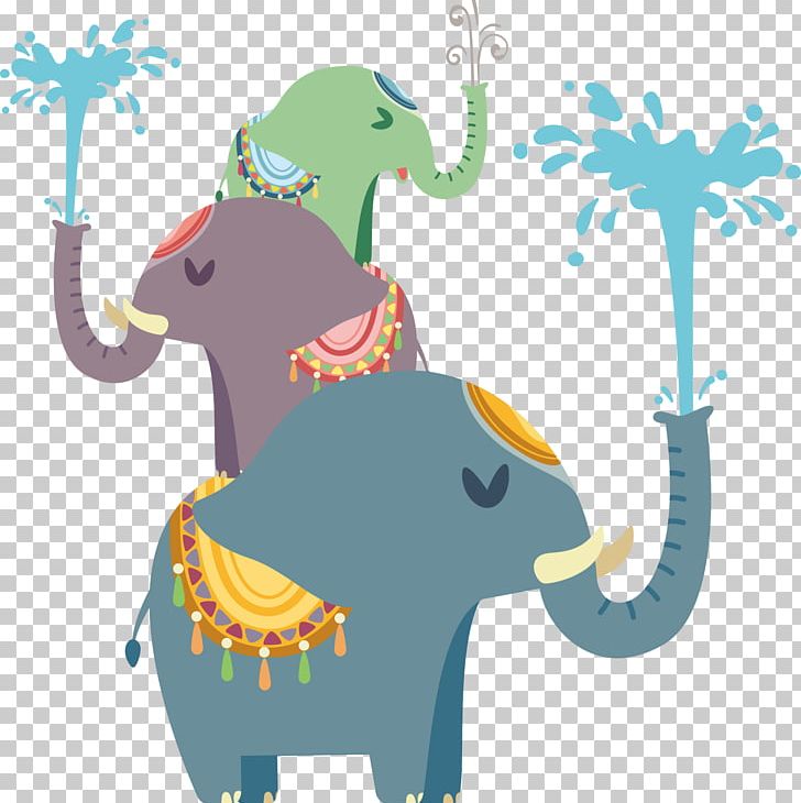 Elephant Splash PNG, Clipart, Animal Illustration, Animals, Baby Elephant, Cartoon, Cartoon Elephant Free PNG Download