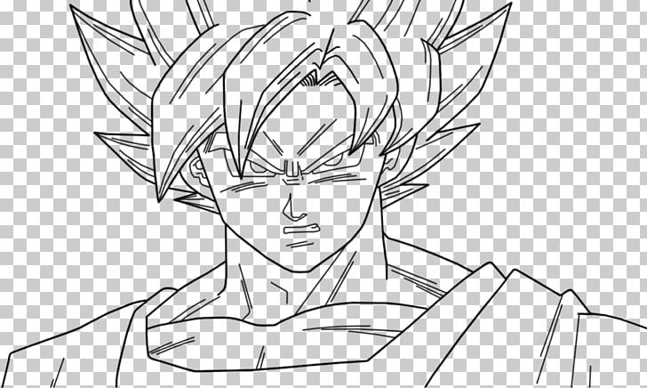 Goku Majin Buu Drawing Frieza Line Art PNG, Clipart, Angle, Anime, Art, Artwork, Black Free PNG Download