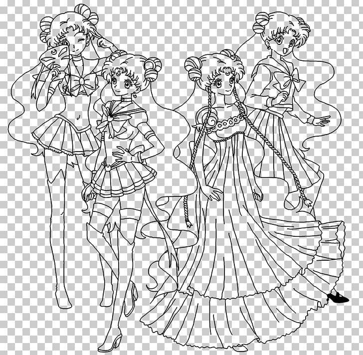 Sailor Moon Sailor Venus Line Art Drawing Sketch PNG, Clipart, Arm, Art, Artwork, Cartoon, Code Free PNG Download