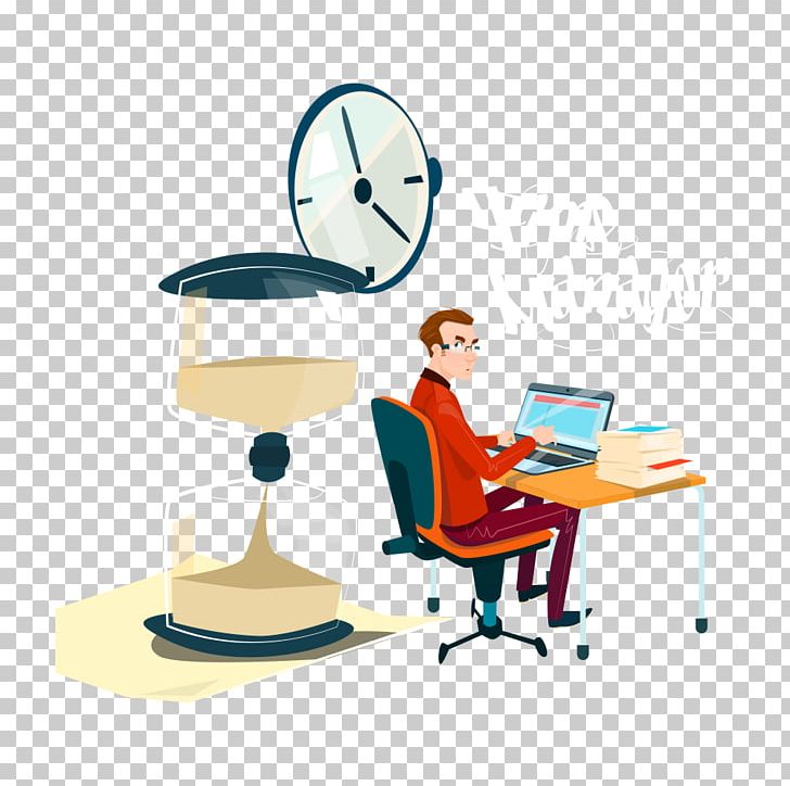 Cartoon White-collar Worker Illustration PNG, Clipart, Alarm Clock, Business, Cartoon Characters, Clock Vector, Digital Clock Free PNG Download