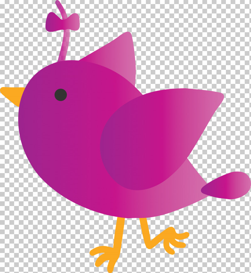 Pink Purple Bird Magenta PNG, Clipart, Bird, Cute Cartoon Bird, Magenta, Pink, Purple Free PNG Download