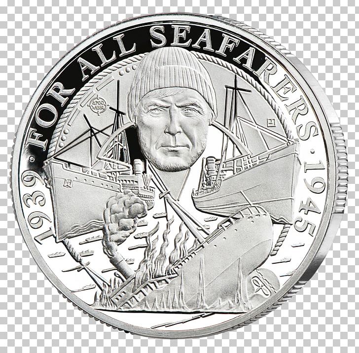 SS Gairsoppa Battle Of The Atlantic Coin Silver Merchant Navy PNG, Clipart, Battle Of The Atlantic, Black And White, Cash, Circle, Coin Free PNG Download