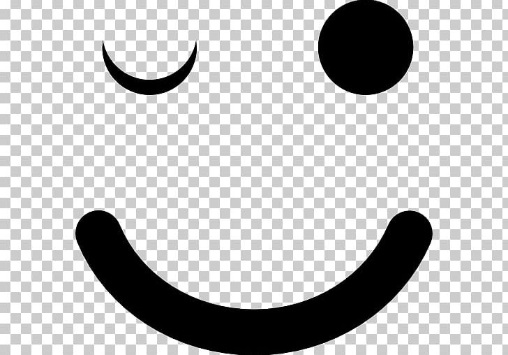 Wink Emoticon Computer Icons Smiley PNG, Clipart, Black, Black And White, Blinking, Circle, Computer Icons Free PNG Download