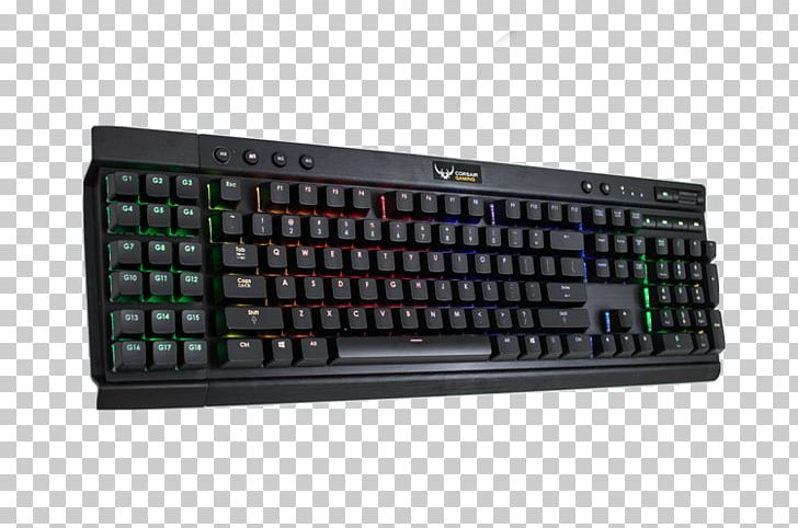 Computer Keyboard Cherry Gaming Keypad Electrical Switches Corsair Gaming STRAFE PNG, Clipart, Cherry, Computer Component, Computer Hardware, Computer Keyboard, Electrical Switches Free PNG Download