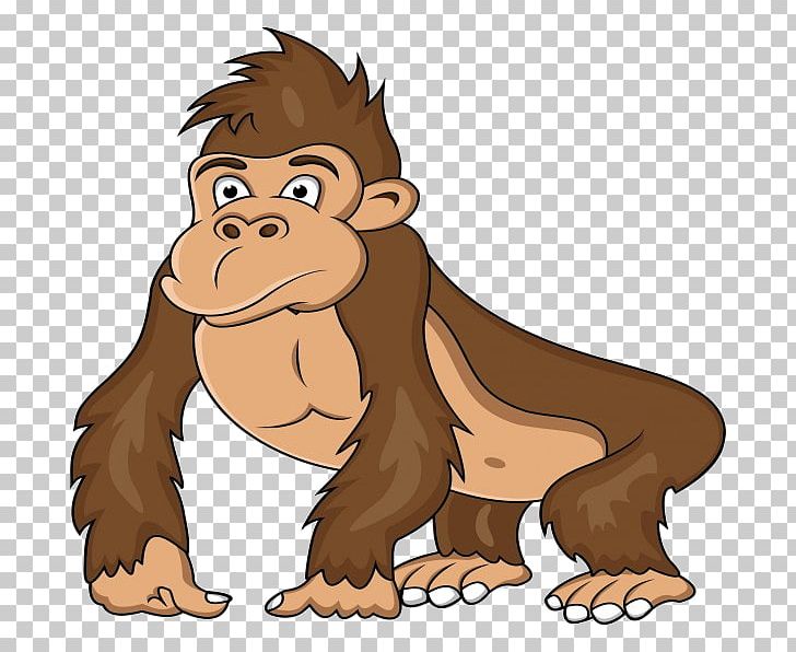 Ape Western Gorilla PNG, Clipart, Ape, Big Cats, Brown, Carnivoran, Cartoon Free PNG Download