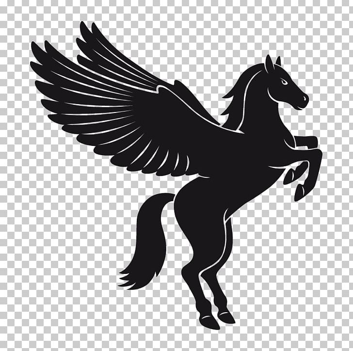 Pegasus Flying Horses PNG, Clipart, Art, Black And White, Fantasy, Fictional Character, Greek Mythology Free PNG Download
