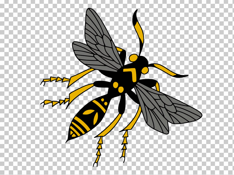 Honey Bee Butterflies Wasp Bees Yellow PNG, Clipart, Bees, Black White M, Butterflies, Honey, Honey Bee Free PNG Download