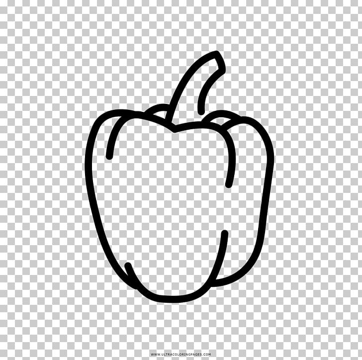 Bell Pepper Pepperoni Drawing Paprika Coloring Book PNG, Clipart, Ausmalbild, Bell Pepper, Black, Black And White, Capsicum Free PNG Download