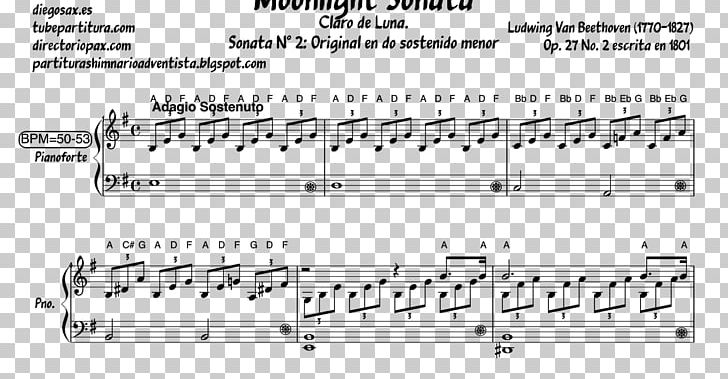 Sheet Music Piano Sonata No. 14 Claro De Luna E Minor PNG, Clipart, Angle, Black And White, Brand, C Minor, Csharp Minor Free PNG Download
