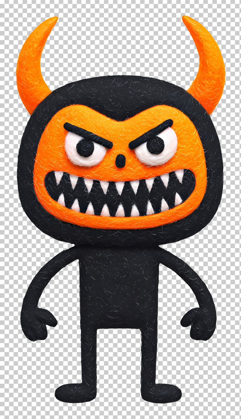 Spooky Demon - Devil Character Illustration PNG