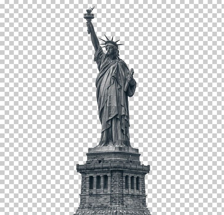 Statue Of Liberty New York Harbor Colossus Of Rhodes Ellis Island PNG, Clipart, Black And White, Classical Sculpture, Colossus Of Rhodes, Ellis Island, Landmark Free PNG Download