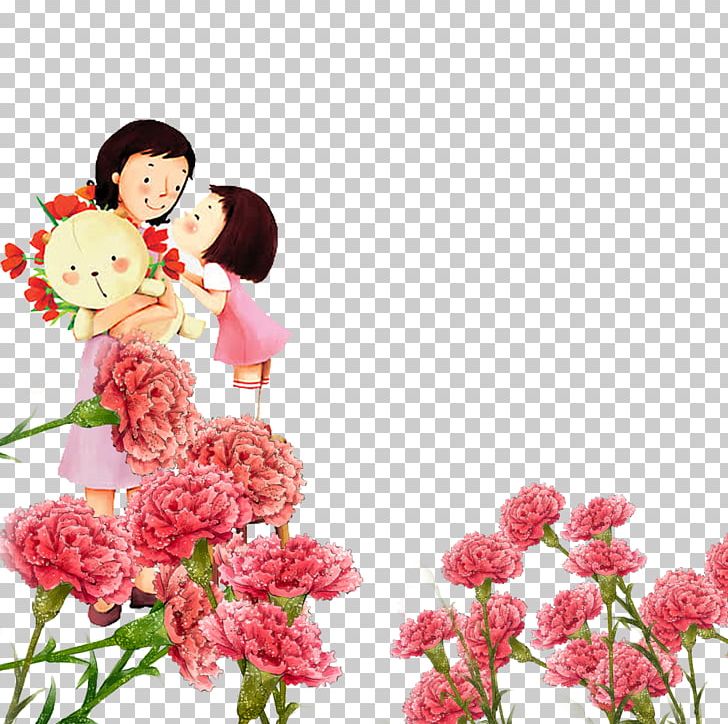Cartoon Mothers Day Woman Illustration PNG, Clipart, Artificial Flower, Botany, Comics, Father, Fathers Day Free PNG Download