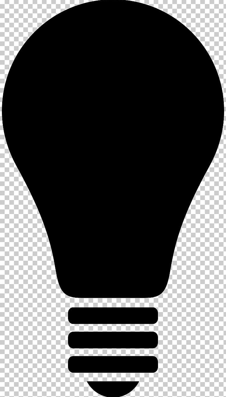 Incandescent Light Bulb Lamp Computer Icons PNG, Clipart, Black, Black And White, Bulb, Compact Fluorescent Lamp, Computer Icons Free PNG Download