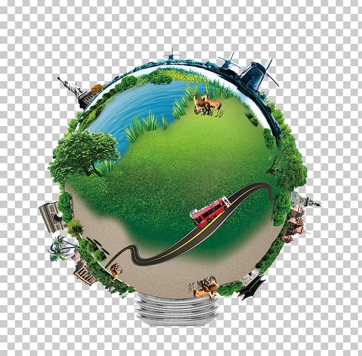 Earth Day Environmental Protection Low-carbon Economy PNG, Clipart, Bulbs, Creative, Creative Bulb, Earth, Earth Globe Free PNG Download