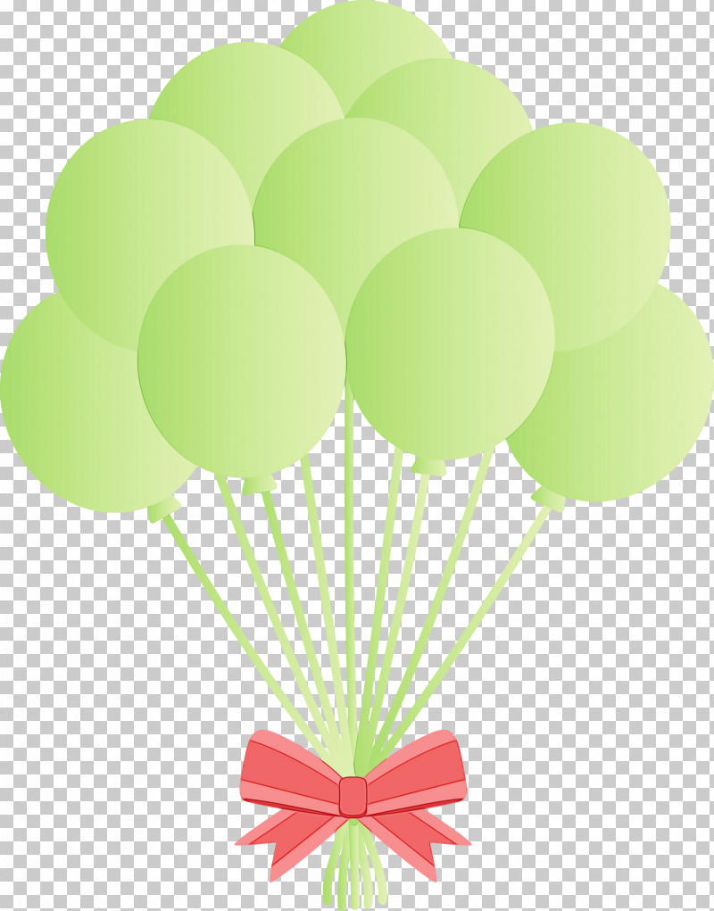 Green Balloon Plant PNG, Clipart, Balloon, Green, Paint, Plant, Watercolor Free PNG Download