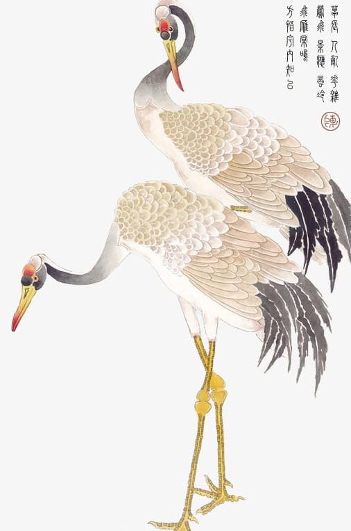 Ink Red-crowned Crane PNG, Clipart, Bird, Chinese, Chinese Style, Crane, Crane Clipart Free PNG Download