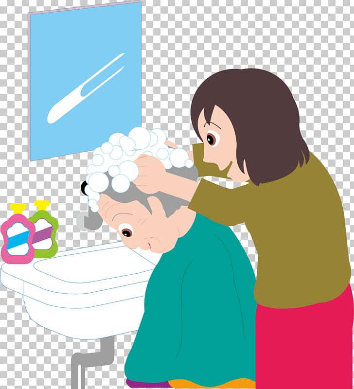 Cartoon Capelli Shampoo PNG, Clipart, Animation, Area, Art, Bathing, Cartoon Elderly Free PNG Download