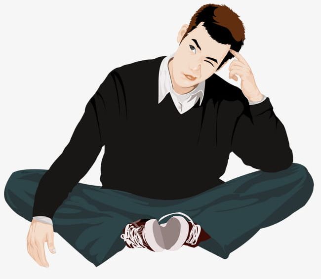 Thinking People PNG, Clipart, Cartoon, Cartoon Man, Man, Material, People  Free PNG Download