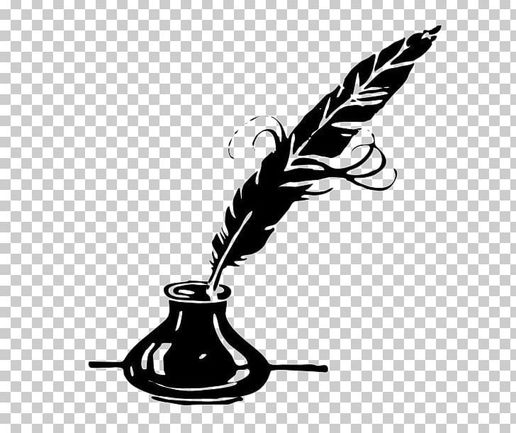 Paper Quill Inkwell Fountain Pen PNG, Clipart, Beak, Bird, Black And White, Feather, Fountain Pen Free PNG Download