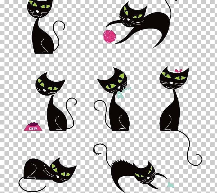 Le Chat Noir Black Cat Silhouette PNG, Clipart, Animals, Black, Carnivoran, Cartoon, Cartoon Cat Free PNG Download
