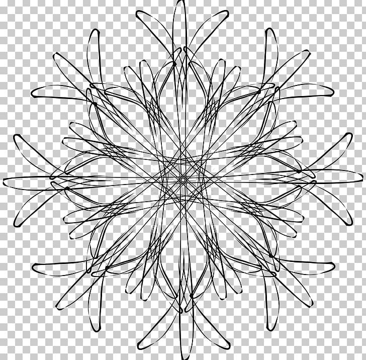 Snowflake PNG, Clipart, Angle, Black And White, Circle, Line, Line Art Free PNG Download