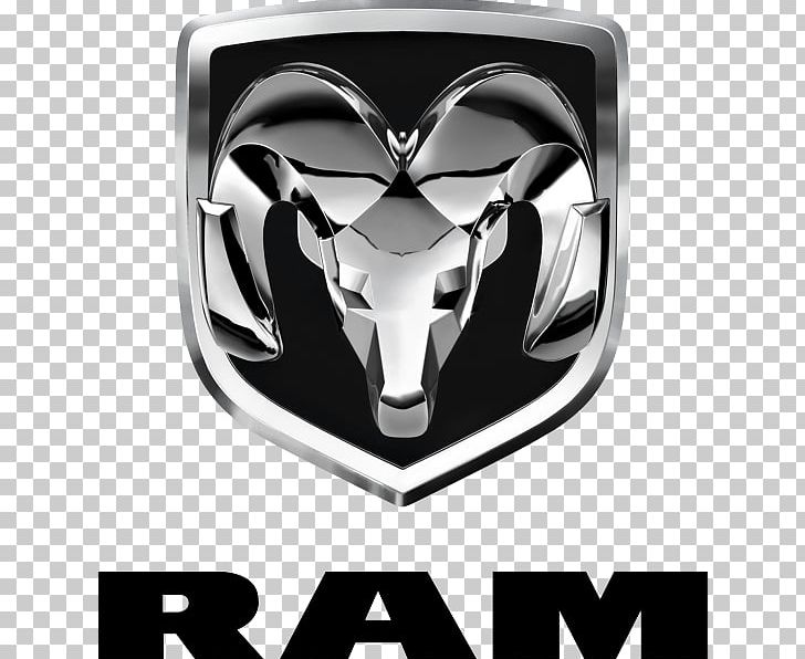 Ram Trucks Dodge Ram Pickup Car Chrysler PNG, Clipart, Black And White, Brand, Car, Chrysler, Dodge Free PNG Download