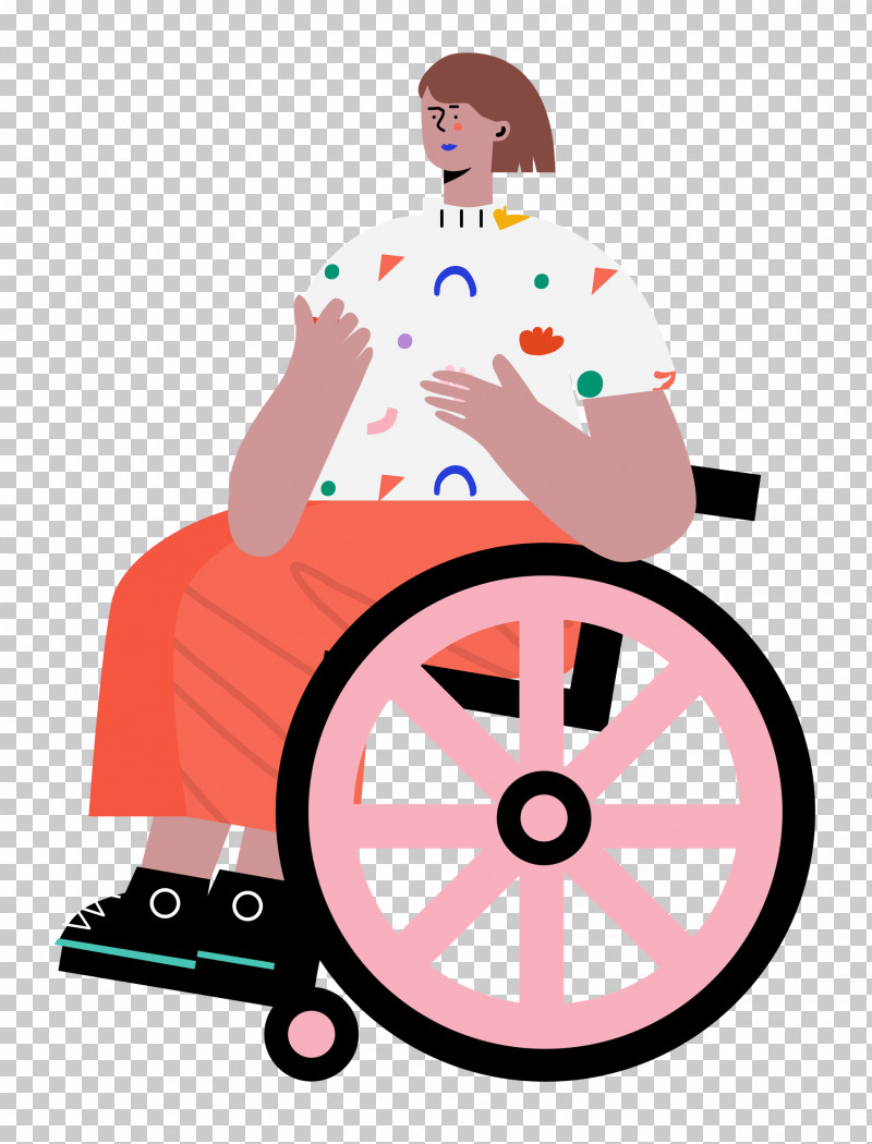 Sitting On Wheelchair Woman Lady PNG, Clipart, Analytic Trigonometry And Conic Sections, Behavior, Cartoon, Circle, Human Free PNG Download